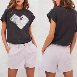 NWT BA&SH Prisme Shorts Mauve Purple